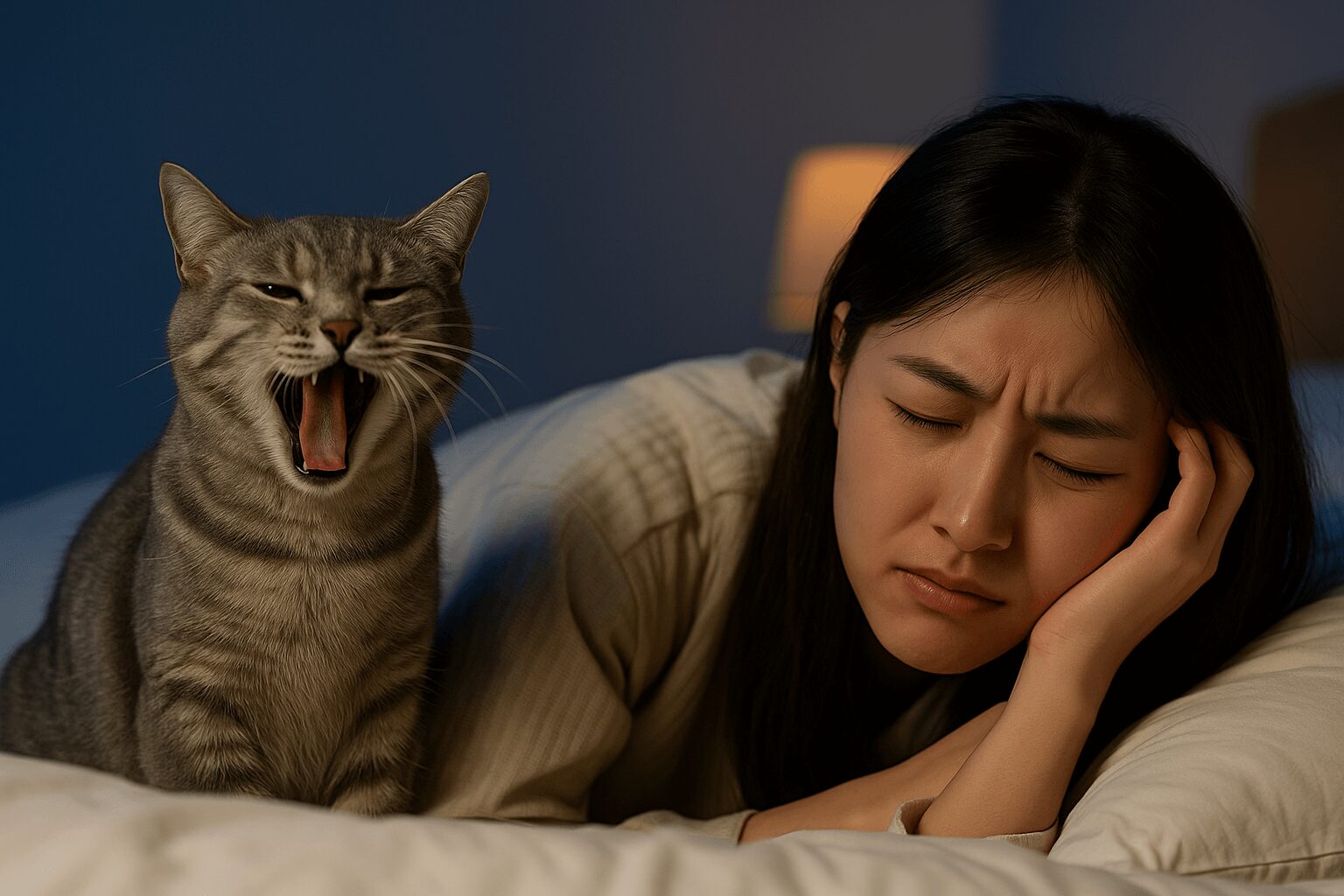 猫　うるさい　寝れない